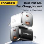 ESSAGER ES-CD45 Series 2 Ports 33W USB-A Wall Charger USB C Fast Charger