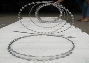 China Single Strand Type Barbed Stainless Steel Razor Wire durable Surface Treatment factory