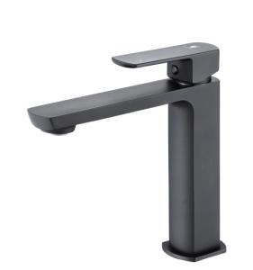 China PVD Electroplating Solid Brass Single Hole Basin Mixer Tap factory