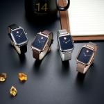 Alloy case watches unisex quartz watch leather strap brand your logo