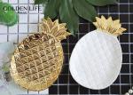 Ceramic Pineapple Leaf Shape Jewelry Dish Household Decoration Plate Porcelain