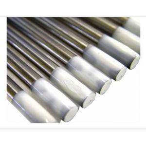 White Pure Tungsten Electrodes , Copper Welding Electrode 150mm 175mm Length