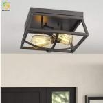 Used For Home/Hotel Hot Sale Nordic Style Black Iron Ceiling Light