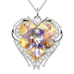 18 Inch 8.2 Gifts For Mom From Daughter Big Heart Necklace With Austrian crystal