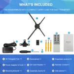 Powerful App Holograficos 3d Led Fan Hologram Projecteur Video Advertising