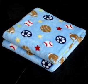 China super soft 1 ply printed fleece flannel children baby blanket factory