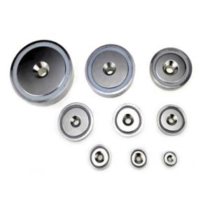 China Cup Neodymium Round Base Magnet Sintered Customize For Salvage factory