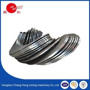 China SUS316 Flexible Screw Auger Blade Conveyor Grain Steel Spiral Flight factory
