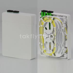 China FTTX 2 Port FTTH Wall Outlet Fiber Optic Termination Box With SC Adapter Pigtail factory