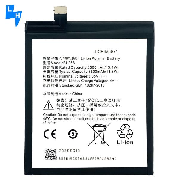 BL258 Original Phone Battery for Lenovo Replacement Batteries Guaranteed