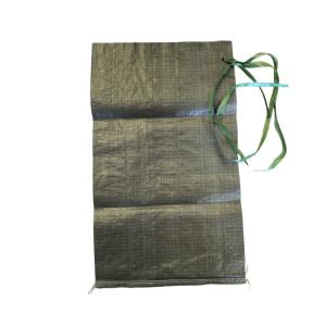 China 35x66cm 50LB Sand Packing Bags Empty PP Woven Bags Seam Bottom Recycled factory