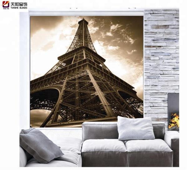 100% blackout custom printed blinds 3d printed roller blinds digital printing