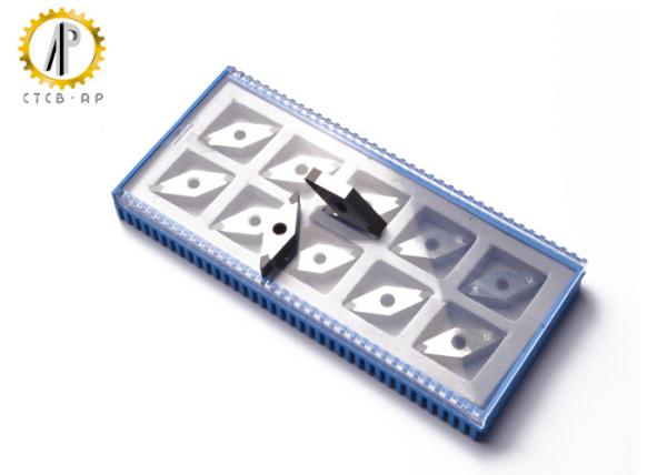 Tipped CBN Inserts For Cast Iron Machining , Higher Hardness And Good Wear