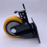 5'' Safety Dual Locking Caster Wheels Polyurethane Tread
