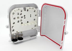 China 8 Cores Fiber Termination Box White Pole Mounted factory