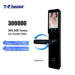 home Fingerprint Smart Front Door Locks Peephole Camera Tuya App Password Access