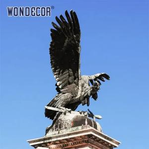 China Customized Large Bronze Falcon Statue Sculpture Garden Decoration factory