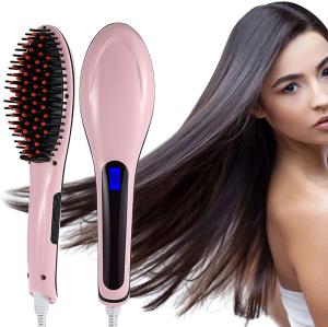 China Massage Hair Straightener Styling Brush , 80-230℃ Hair Electric Comb Brush factory