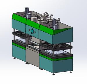 China Full Automatic Disposable Lunch Box Making Machine 1080pcs/hr Disposable Cutlery Making factory