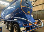 CIMC Powder Tanker Trucks 3-Axle Bulk Transport Semi Trailers Cement Transportat