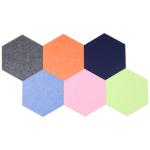 Self Adhesive Sound Absorbing Hexagon Acoustic Wall Panels Polyester