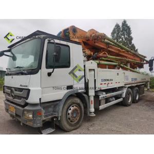 China In 2012, Zoomlion 47 M Concrete Pump Truck With Large Displacement And 5 Masts on sale