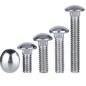 China 304 Stainless Steel Round Head Square Neck Bridge Bolt DIN603 Grade 8.8 Galvanized factory