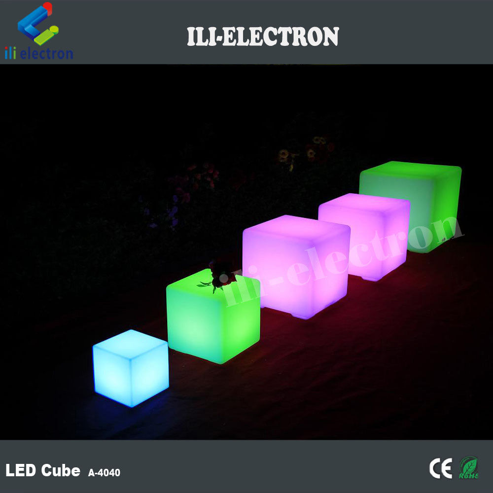 350LM Rechargeable Outdoor LED Cube Light LED Cube Stool For Events