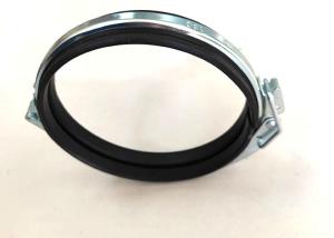 China 80mm Galvanized Steel Clamps Sheet Metal Pipe Quick Release With Handle factory