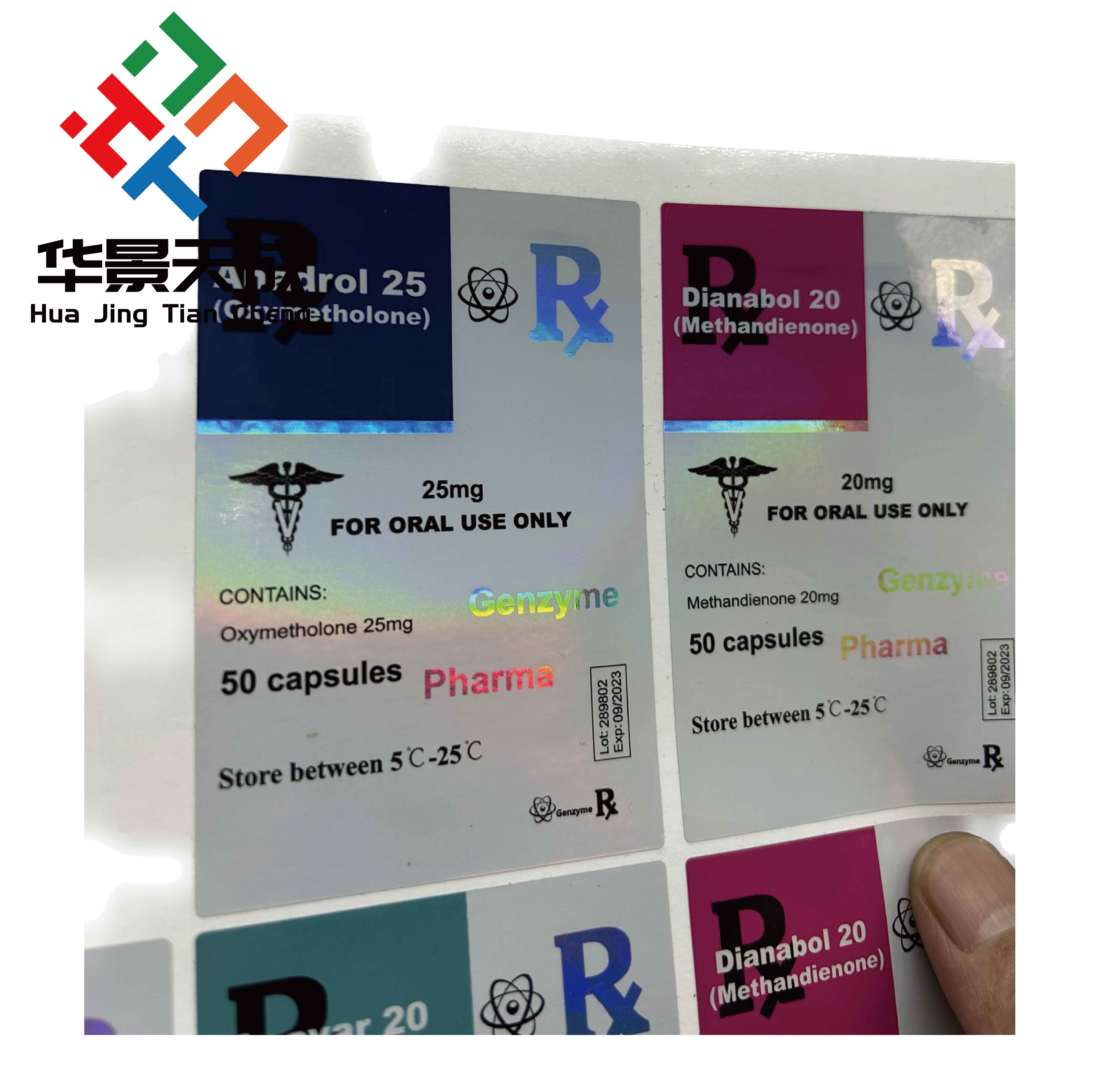 Test Base Pharmaceuticals Anabolic 10ml Vial Labels