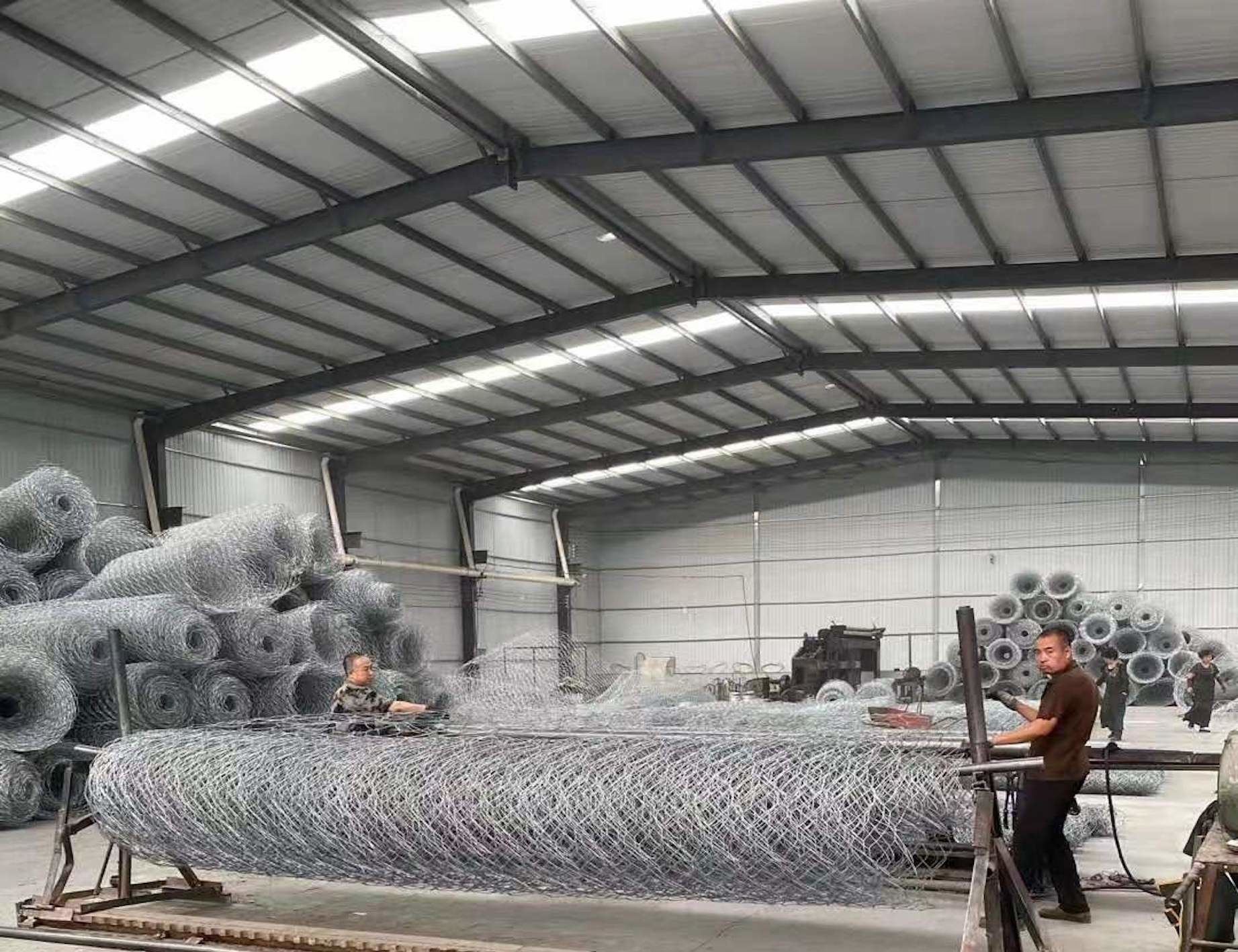 Low Carbon Steel Galvanized Hexagonal Wire Mesh 35kg/M2 Large Size Twist Mesh
