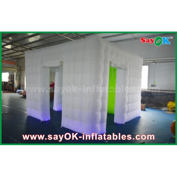 Inflatable Photo Studio Giant 3.5 X 3.5 X 2.5m Cube Inflatable Photo Booth With Green Background
