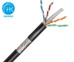 4pairs 23awg FTP CAT6 Outdoor Internet Cable Jelly Filled Or Gel Filled LAN