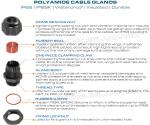 Non-Metallic Plastic Gray Cable Gland PG11, Adjustable 5-10mm Gland Connector