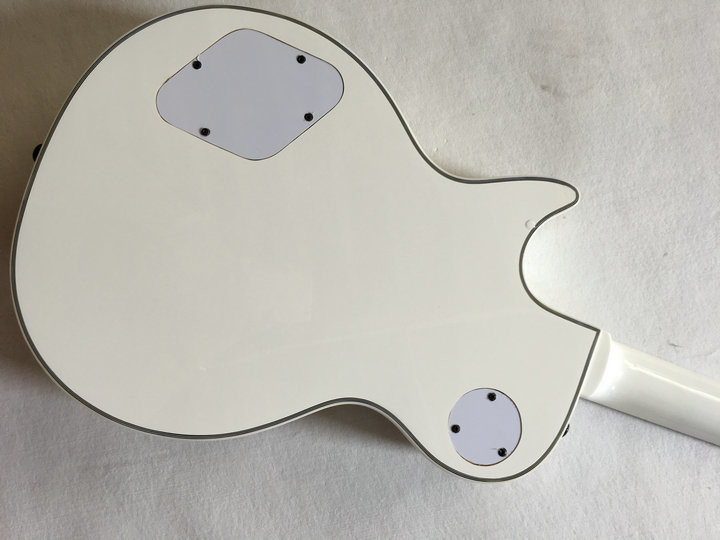 Wholesale Cibson LP Custom 1960 Electric Guitar rosewood fretboard with Real Pearl mother inlay Large diamond In White