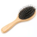 Laser Vent Wide Tooth Boar Bristle Hair Comb Wooden Anti Static Hair Brush For
