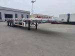 ABS Anti-lock Braking System 3 Axle Flatbed Semi Trailer for Container
