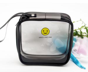 China Clear Plastic EVA Cosmetic Bag , Customized Plastic Makeup Bag With 15*15*6 CM factory