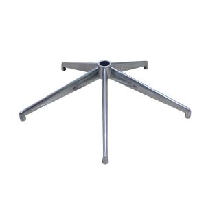 China Ergonomic Aluminium Alloy Polishing Color Office Chair Metal Base With Adjustable Height And Wheels factory