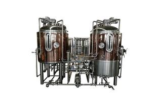 China Red Copper Brewpub Equipment 500L Automatic Controlling With Electricity Heating factory