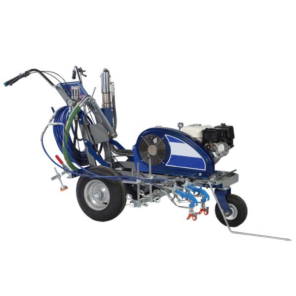 Driving Type Cold Spray Road Marking Machine Max Flow Rate Powered By GX200
