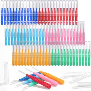 China 120Pcs Interdental Brushes Kit 3 Sizes 360° Bendable Soft Bristles Braces Brush  on sale