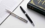 Custom Logo Reusable Metal Ball Point Pen , Ultraportable Metal Clip Ball Pen