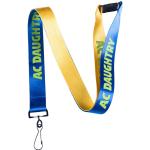 Personalized White Nylon Lanyard Strap Promotional Products Silkscreen Printing