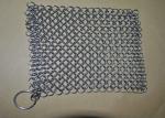 SGS Stainless Steel Chainmail Scrubber , 30 Ringer Cast Iron Cleaner For Kichen
