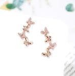 Pandora Earrings Butterfly Earrings 18K Gold Diamond Earrings For Women