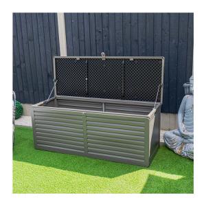 China Polypropylene Outdoor Garden Storage Box for Poolside Patio AJUNION 390L 103 Gallons factory