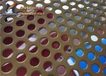 1000mm Perforated Metal Grilles Painting SS Sheet Round Hole