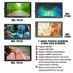 Universal 7 Inch 2 Din double din Touch Screen Bluetooth Car Stereo screen mp5