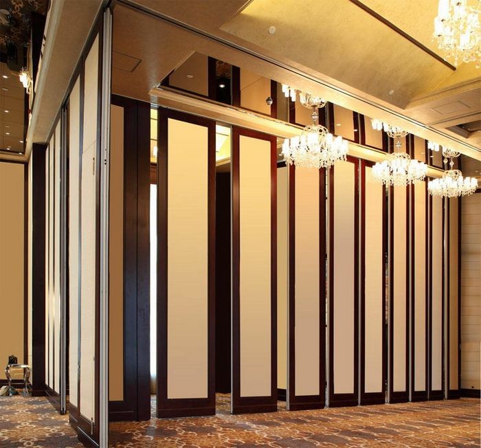 Retractable Temporary Operable Sound Proof Sliding Partition Walls Panel Width 500 mm